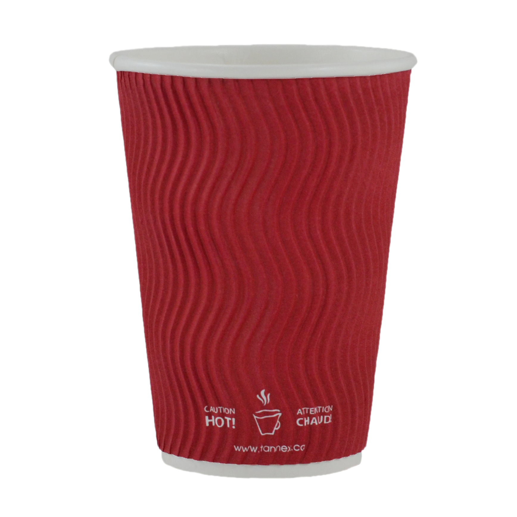 16oz/473ml Red Ripple Cup, 500ct