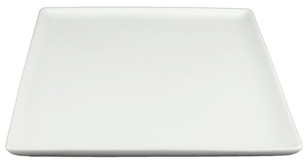 White Tie Flush Rectangle Plate, 12"
